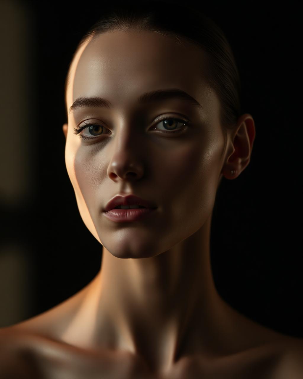 A quiet contour portrait. Eternal's mirror.